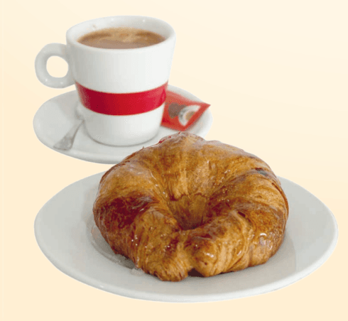 Café con Leche con Croissant
